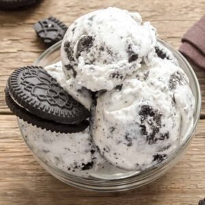 Cookies & Cream dessert served in a bowl
