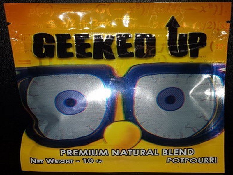Geeked Up herbal incense - premium aromatic blend in sealed pack