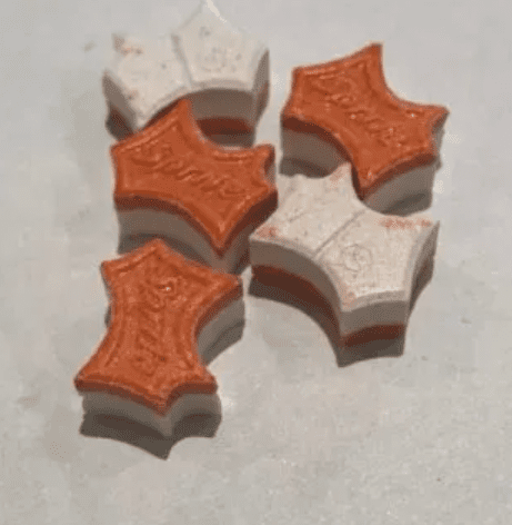 Orange and White Sprite Energy Gummies
